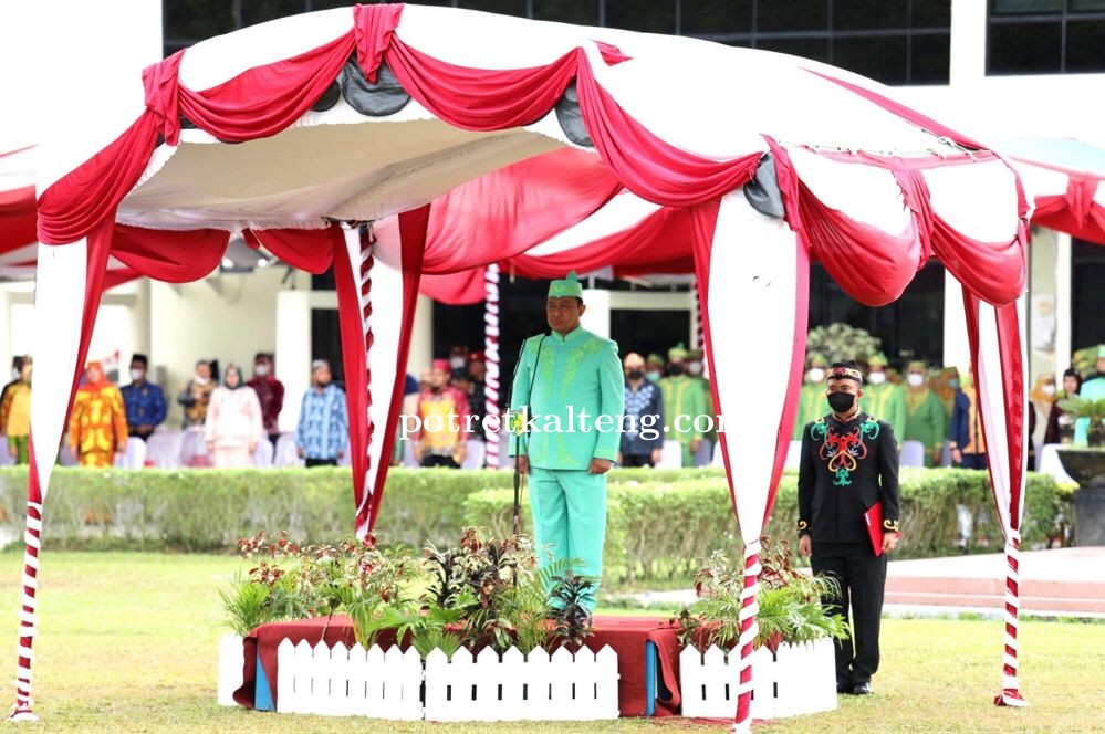 Wakili Gubernur, Wagub Kalteng Pimpin Upacara Peringatan Hari Jadi Pemerintah Kota Palangka Raya