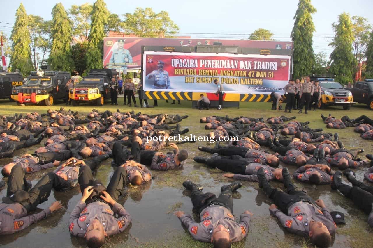 Ditsamapta Polda Kalteng Terima 136 Bintara Baru