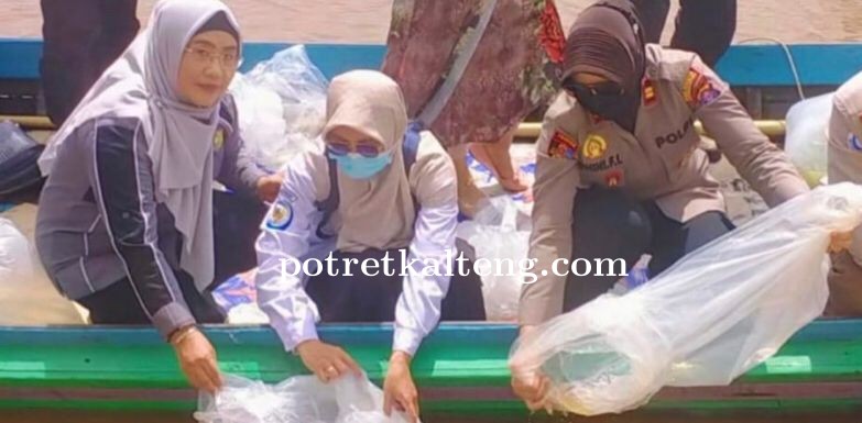 Kembalikan Fungsi Danau, Dinas Perikanan Kota Palangka Raya Tebar 65.000 Benih Ikan