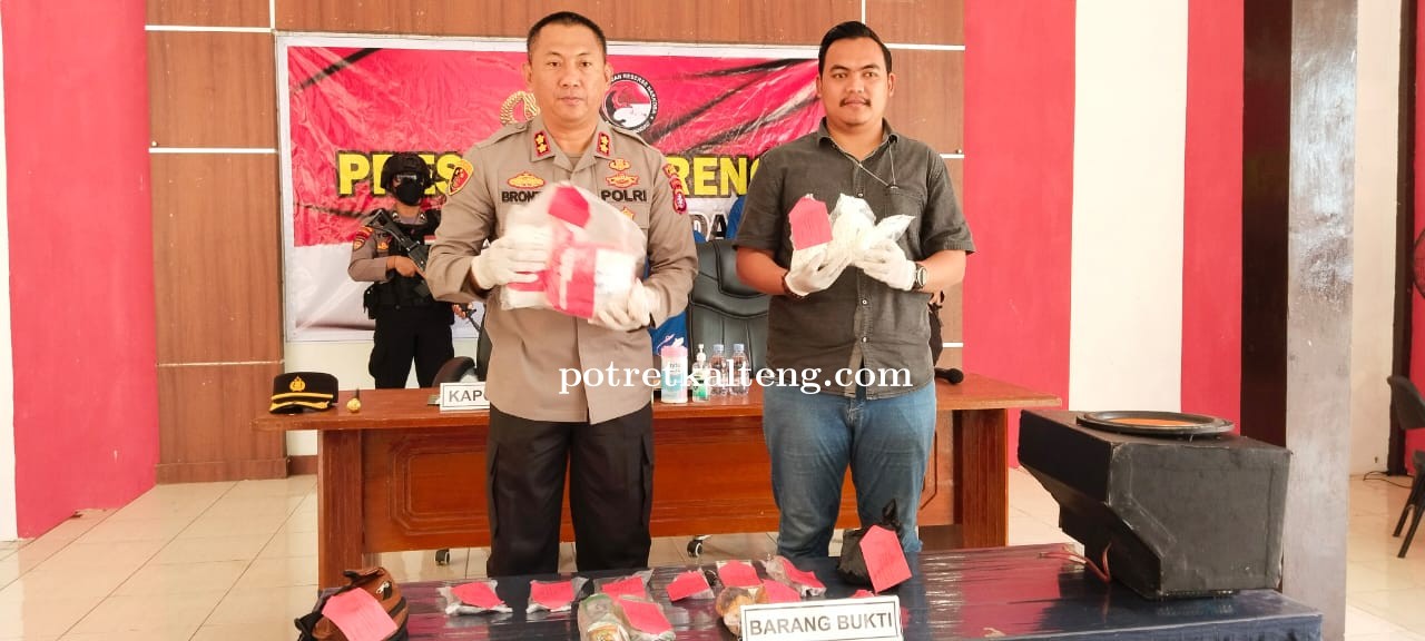 Polres Lamandau Gagalkan Peredaran Narkoba 2kgSabu dan 943 Butir Ekstasi Jaringan Malaysia Indonesia