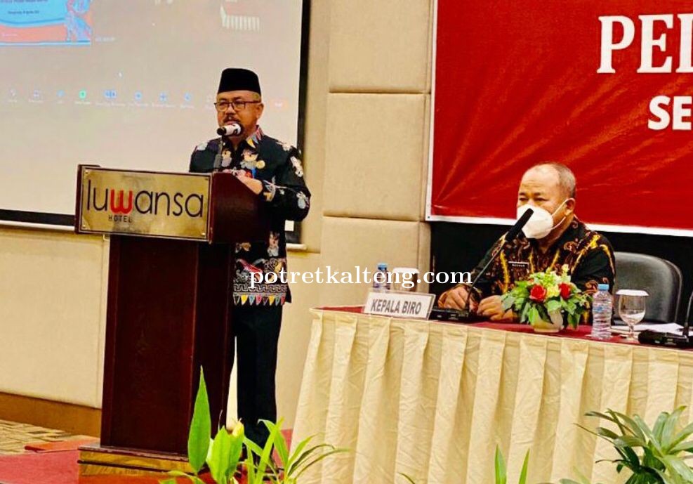 Sahli Gubernur, Herson B. Aden Buka Rapat Inventarisasi Perda Kabupaten/Kota Se-Kalteng