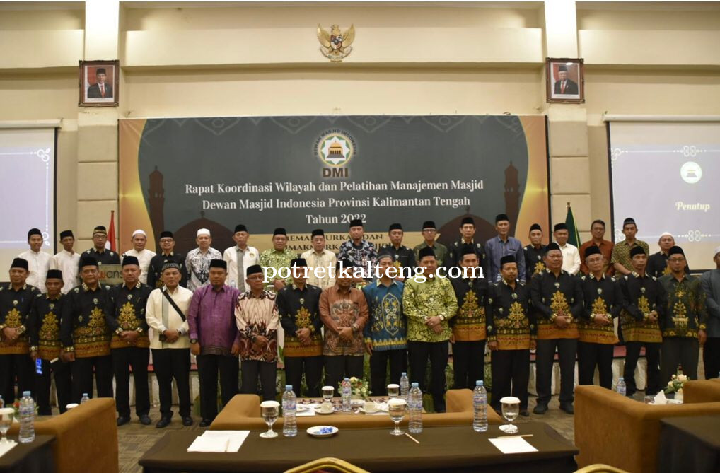 Buka Rakorwil Dewan Masjid Indonesia se-Kalteng dan Pelatihan Manajemen Mas bertutur turut
