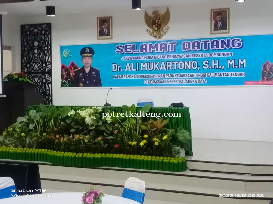 Jaksa Agung Muda Bidang Pengawasan Inpeksi Pimpinan di Wilayah Kejati Kalteng