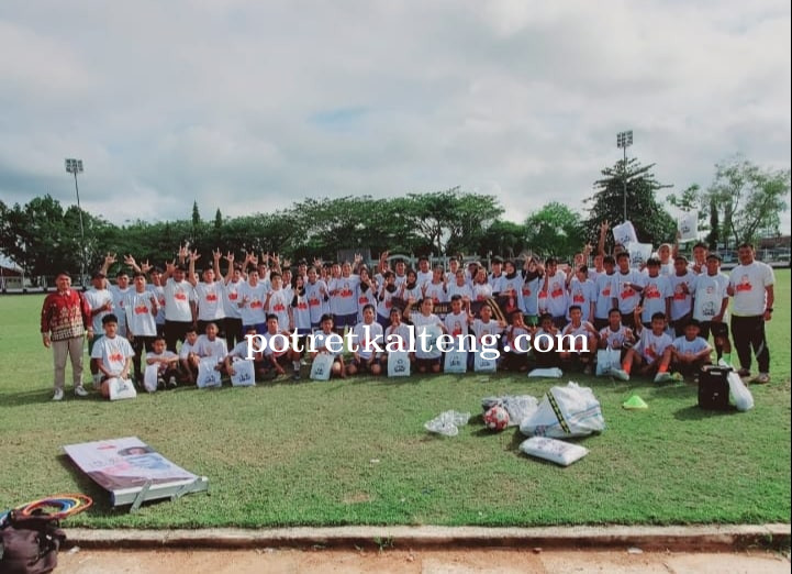 Orang Muda Ganjar Barito Utara Adakan Pelatihan Sepakbola Siswa/i Se-kabupaten Muara Teweh