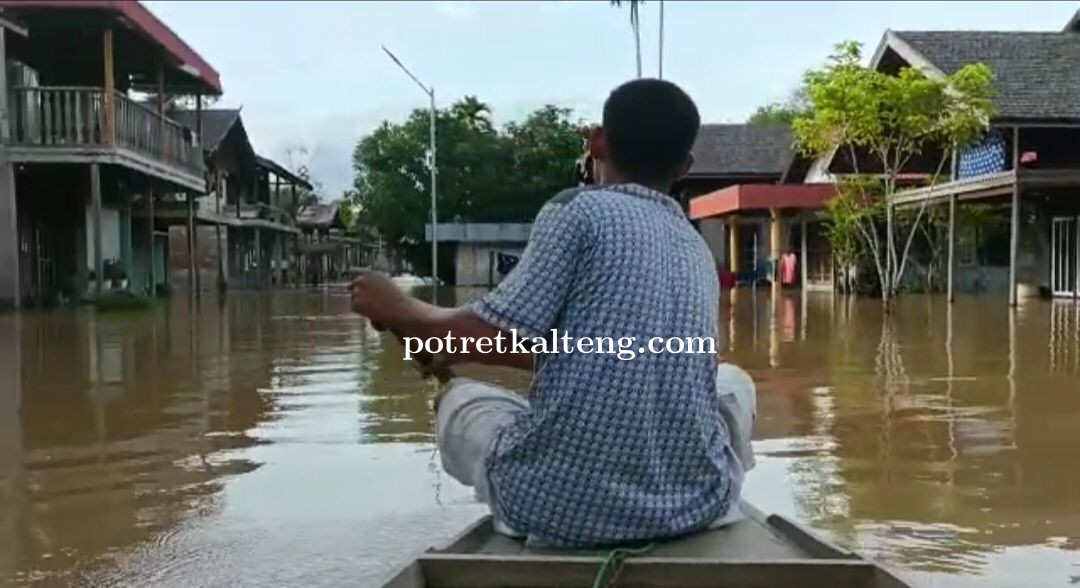 6 RT dan Ratusan Rumah Terendam Banjir, Warga Minta Pemkab Kapuas Turun Tangan