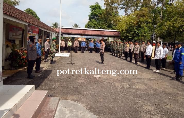 Polsek Selat Gelar Apel Gabungan Dalam Rangka Penanganan Bencana Karhutla