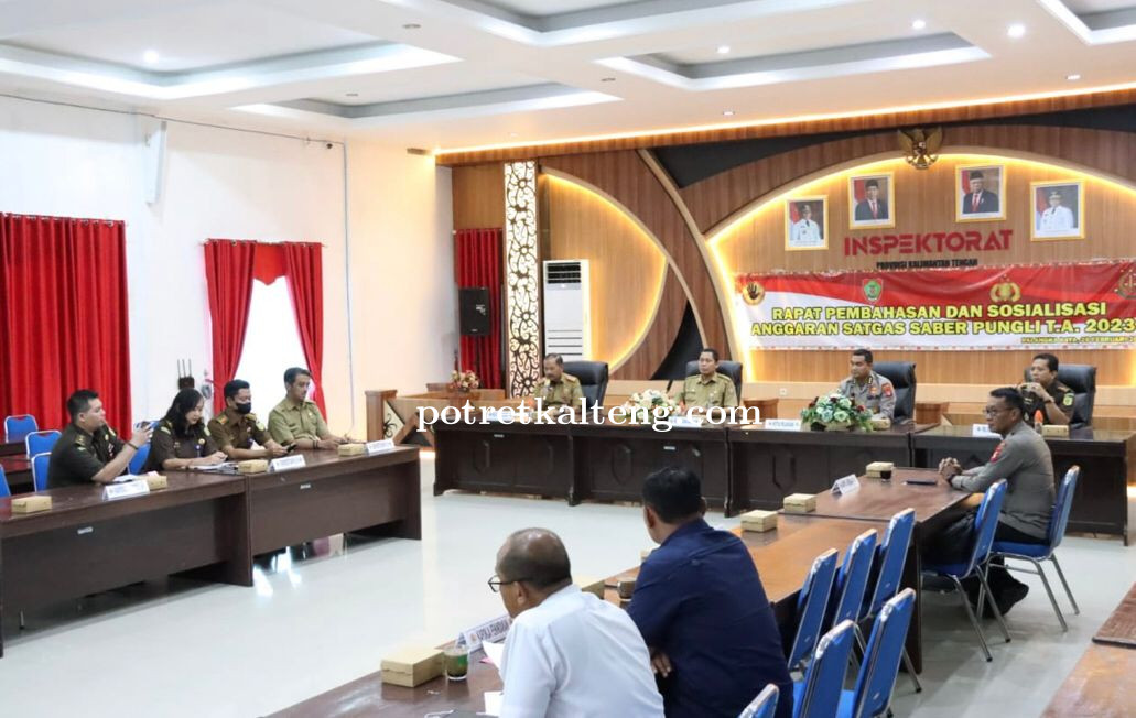 Staff Ahli Gubernur Kalteng Hadiri Rapat Pembahasan dan Sosialisasi DIPA Satgas Saber Pungli 2023
