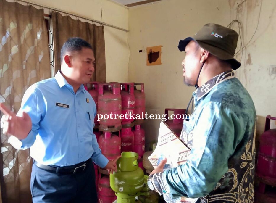DPKUKMP Kota Palangka Raya Sidak Pengecer Lpg 3kg di Kalampangan
