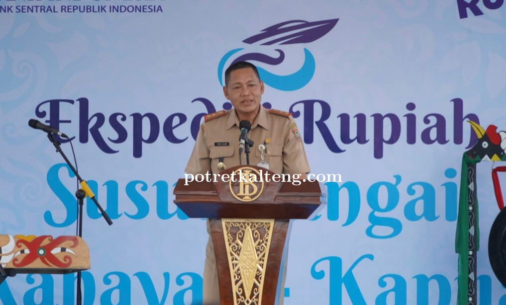 Staff Ahli Gubernur Lepas Tim Kas Keliling Ekspedisi Rupiah Susur Sungai Bank Indonesia