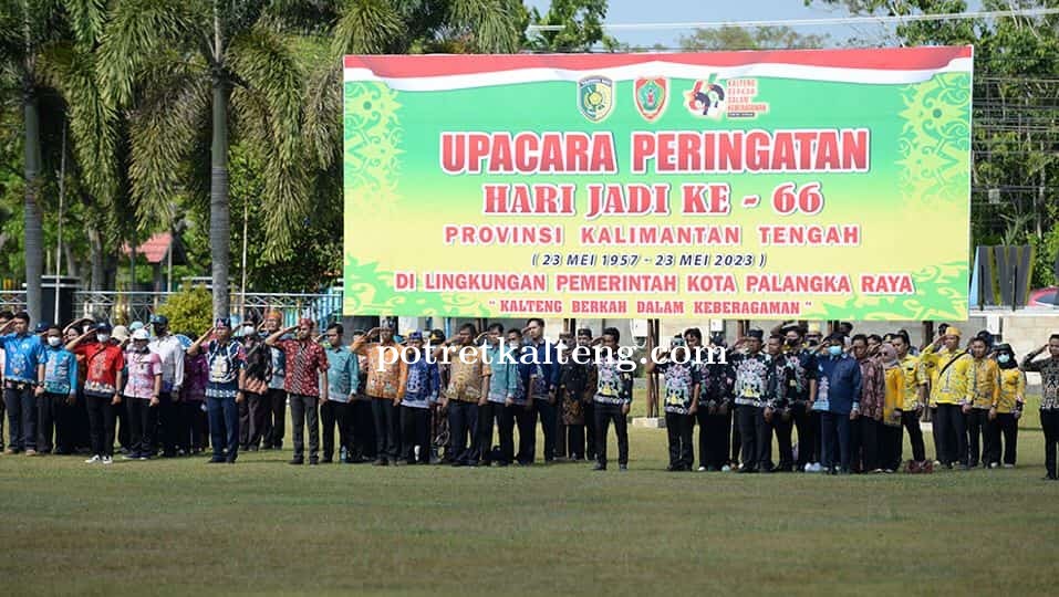 Pemko Palangka Raya Gelar Upacara Peringatan Hari Jadi Provinsi Kalimantan Tengah ke-66