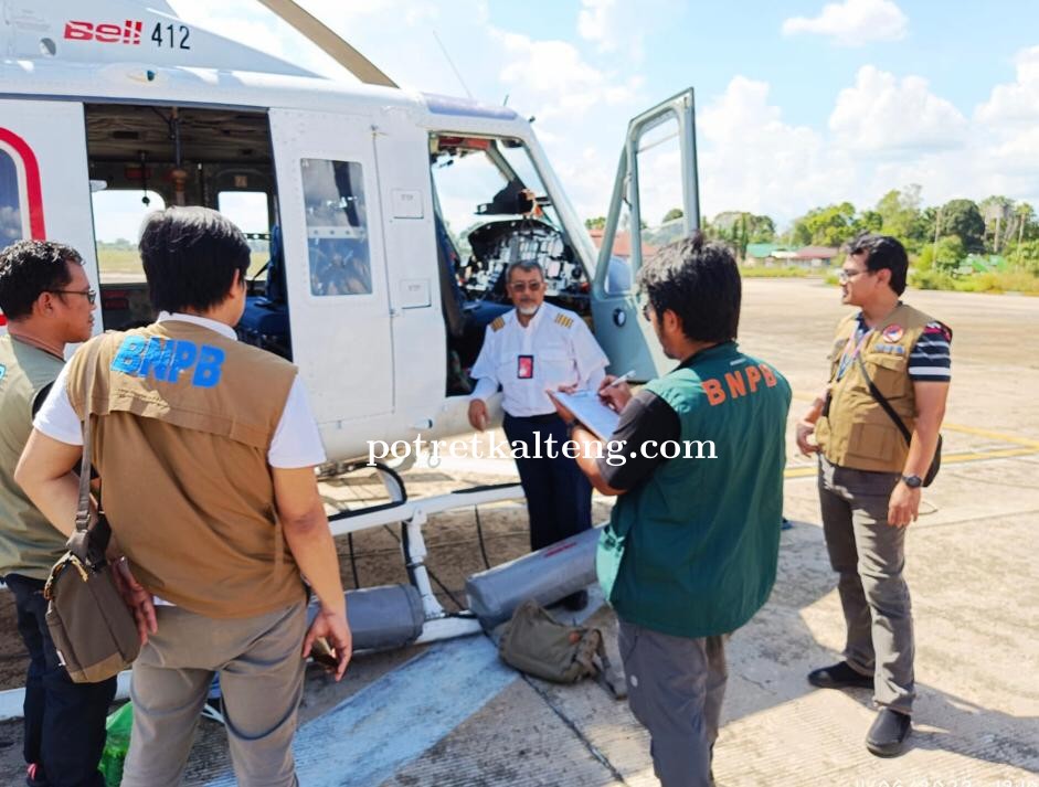 Rawan Terjadi Karhutla, Kalteng Terima Satu Unit Helicopter Water Boombing dari BNPB