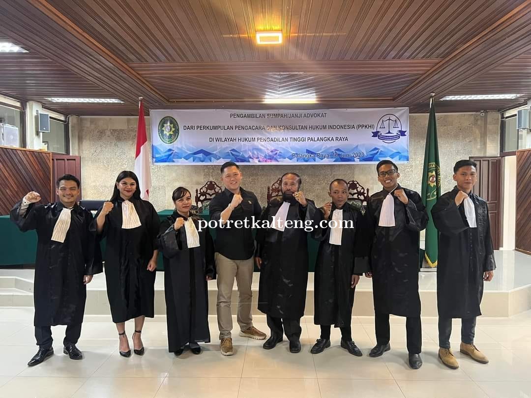 7 Advokat Baru Diambil Sumpah,Ini Kata Ketua DPC PPKHI Kota Palangka Raya