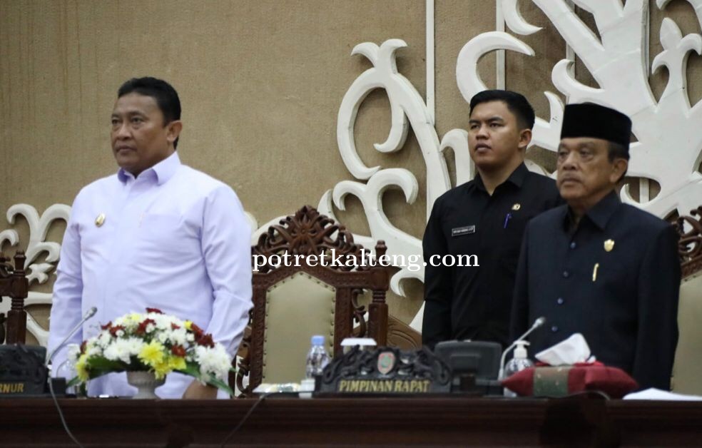 Wagub Kalteng Dengarkan Pemandangan Umum Fraksi DPRD Terhadap 4 Raperda Provinsi Kalteng