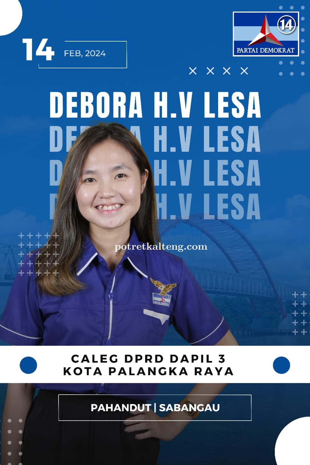 Debora Lesa 100% Siap Maju Pada Kontestasi Politik 2024 Dapil 3 Kota Palangka Raya