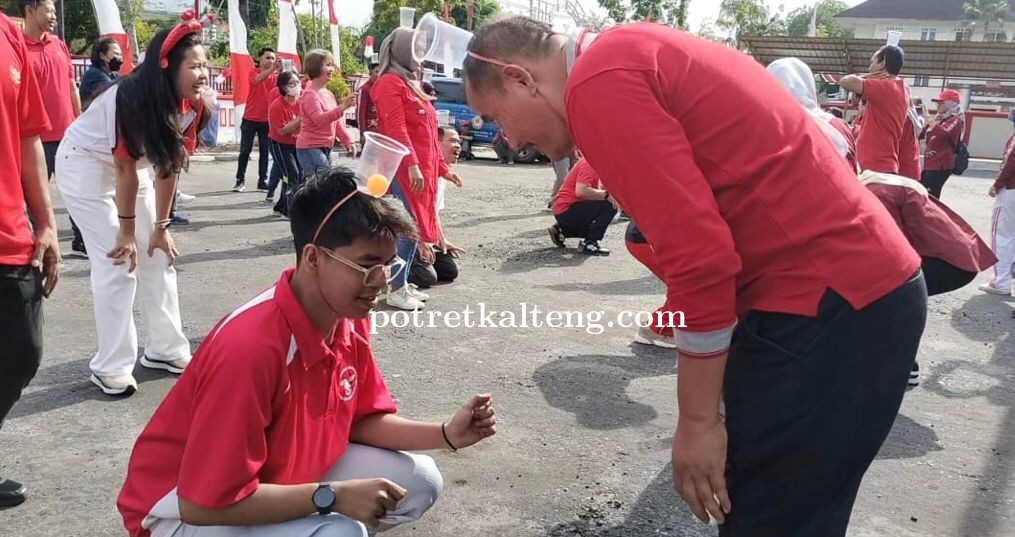 Menyambut HUT Ke-78 RI, Dinas Sosial Prov. Kalteng Adakan Berbagai Lomba