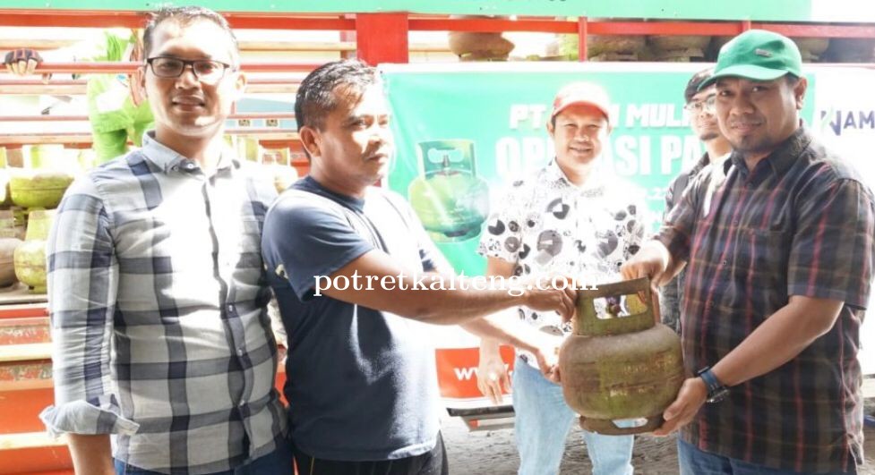 DPKUKMP Kota Palangka Raya Alokasikan 250 LPG 3 Kg ke Warga Simpei Karuhei