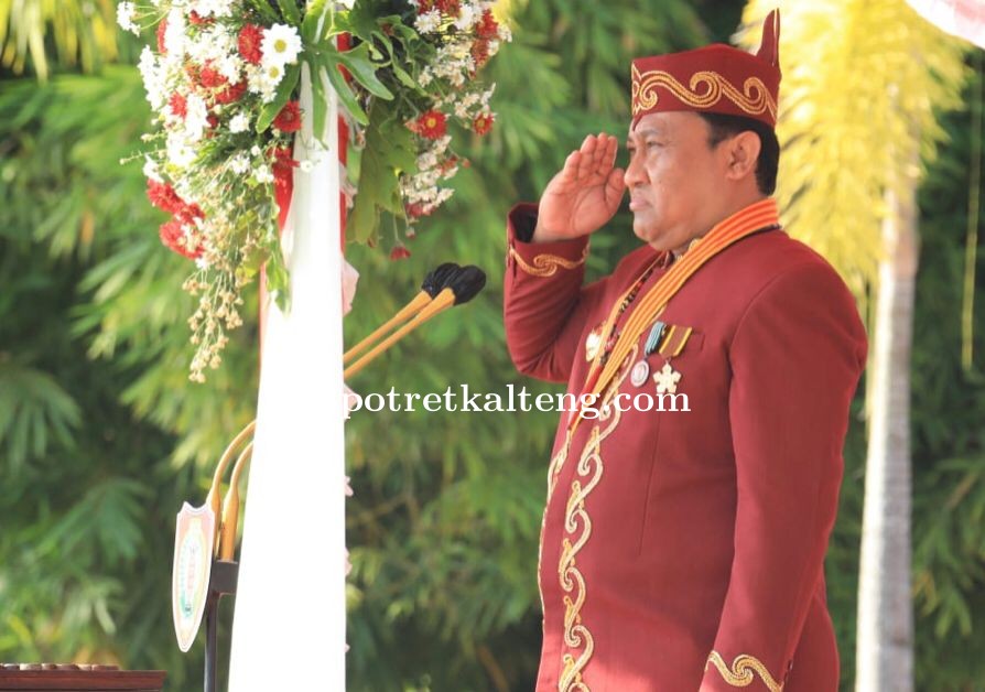 Pimpin Upacara HUT ke-78 RI, Wagub Kalteng Minta Masyarakat Wujudkan Kalteng Bebas Kabut Asap