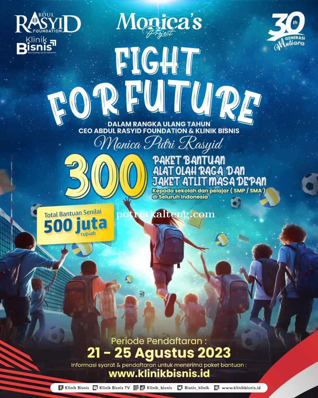 Sekolah Kamu Mau Dapat Bantuan Paket Olahraga 500 Juta dari Klinik Bisnis? Ini Syaratnya !
