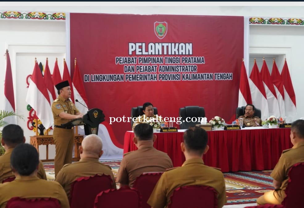 SAH DEFINITIF! Lima Pejabat Pimpinan Tinggi Pratama di Lingkup Pemprov Kalteng Dilantik