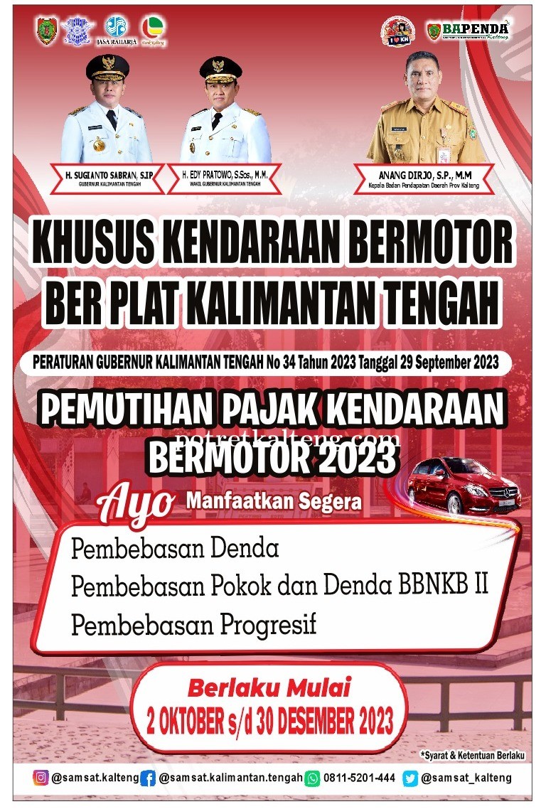 Bapenda Prov. Kalteng Laksanakan Program Pemutihan Denda Pajak ...