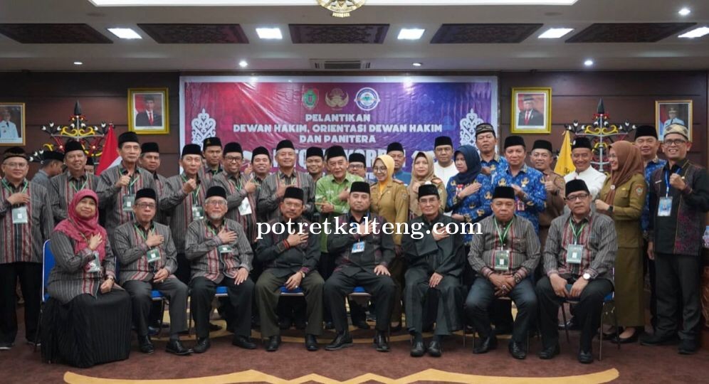 Sekda Kalteng Lantik Dewan Hakim dan Panitera MTQ VII KORPRI Tingkat Provinsi Kalteng Tahun 2023