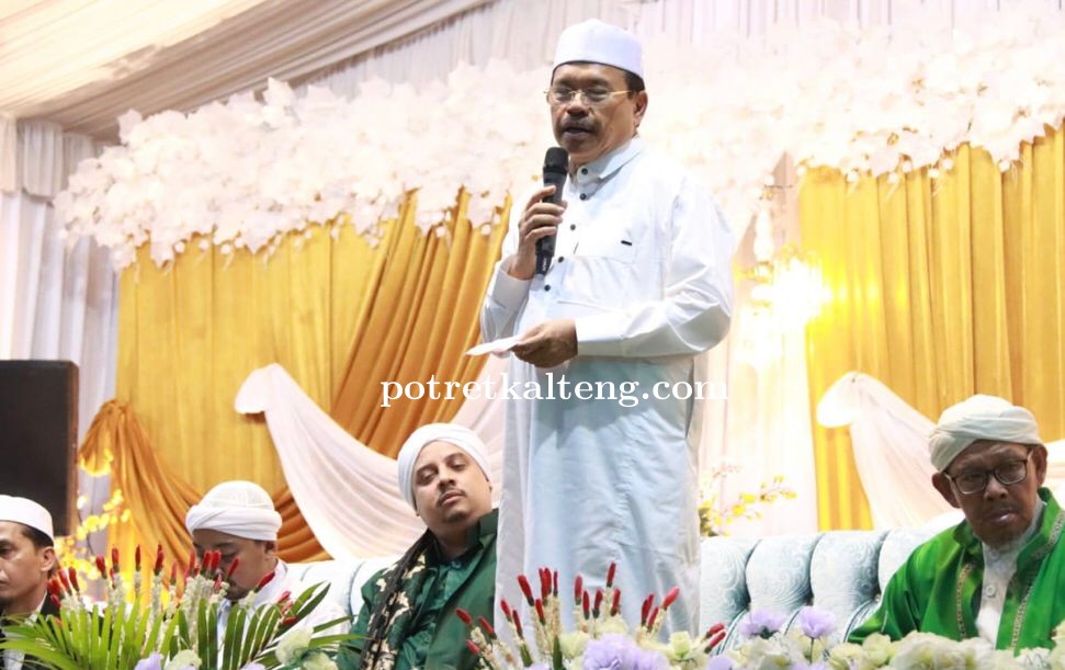 Sekda Kalteng Hadiri Maulid Akbar Bersama Majelis Riyadhul Jannah Palangka Raya