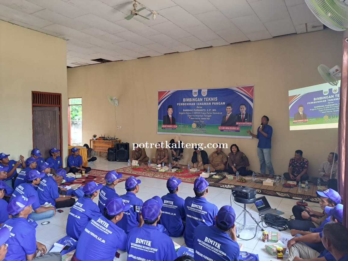 Gelar Bimtek, Bambang Purwanto Dorong Peningkatan Kualitas Benih dan Hasil Pertanian di Kalteng