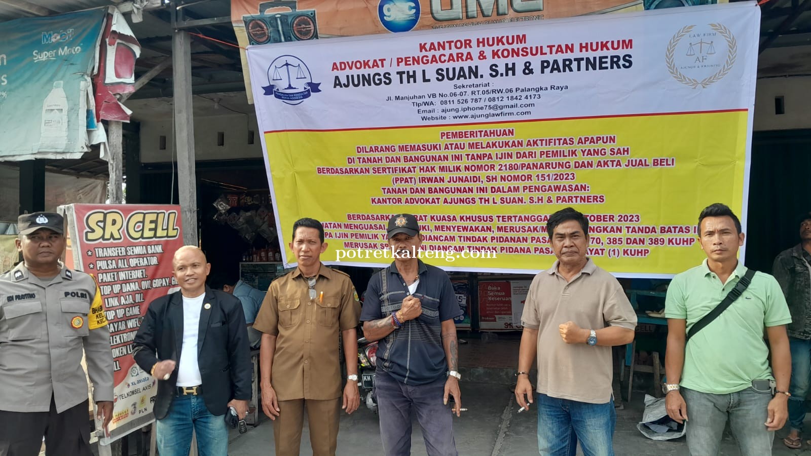 Tindak Lanjut Somasi,Adv Ajung TH L Suan Dan Patners Sempat Mendapat Perlawanan