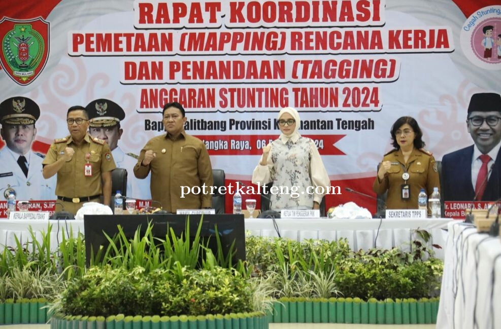 Wagub Kalteng Buka Rakor Pemetaan Rencana Kerja dan Penandaan Anggaran Stunting Tahun 2024