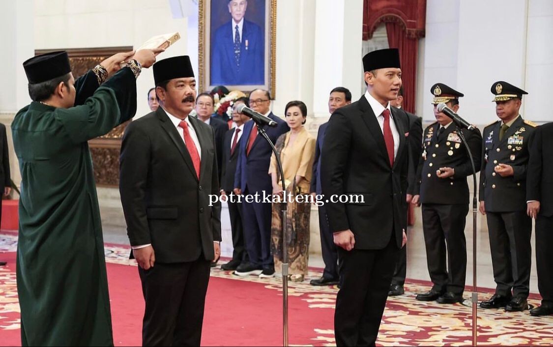 Presiden RI Lantik Marsekal Purn Hadi Jadi Menko Polhukam dan Mayor Purn. AHY Jadi Menteri ATR BPN