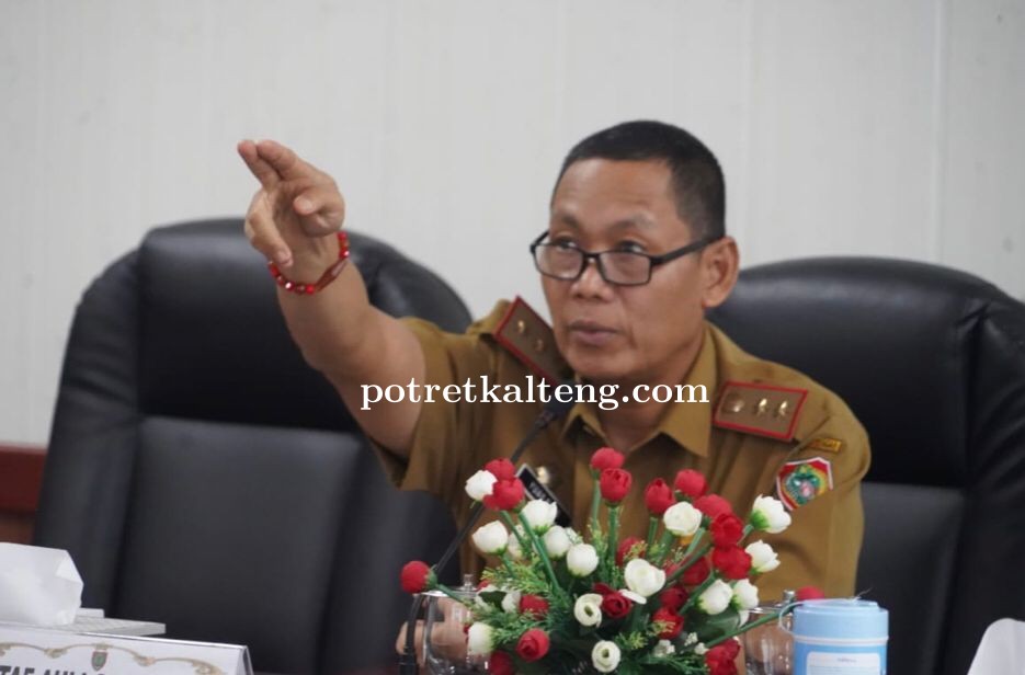 Sahli Gubernur Yuas Elko Pimpin Rapat Evaluasi TPID terhadap Inflasi Kalteng Bulan Februari 2024