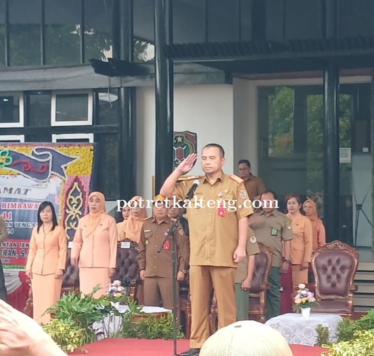 Dinas Kehutanan Provinsi Kalteng Gelar Upacara Hari Bakti Rimbawan