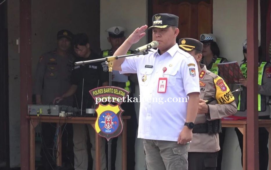 Pj Bupati Barsel Pimpin Apel Gelar Pasukan Operasi Kepolisian Terpusat Ketupat Telabang 2024 