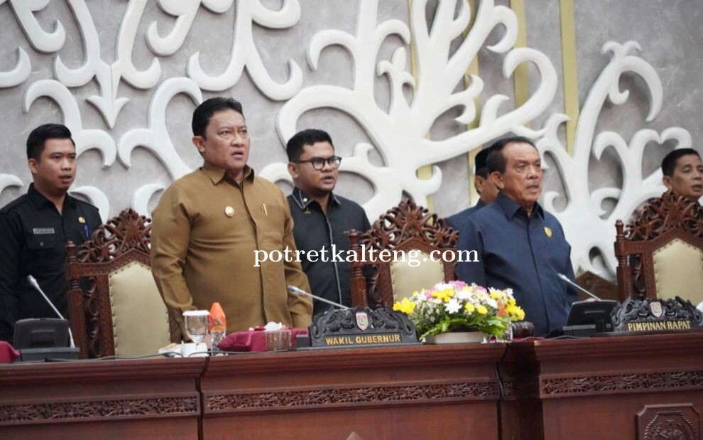 Wagub Kalteng Sampaikan Pidato Gubernur Terhadap Empat Raperda dari DPRD 