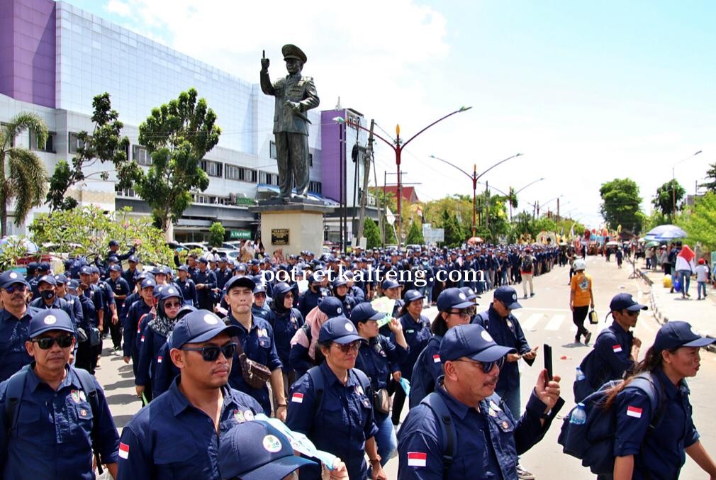 Meriahkan Karnaval Budaya, Dinas PMD Gandeng Pendamping Desa se-Kalimantan Tengah