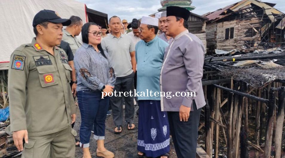 Pemprov Kalteng Bantu Korban Kebakaran di Flamboyan Bawah