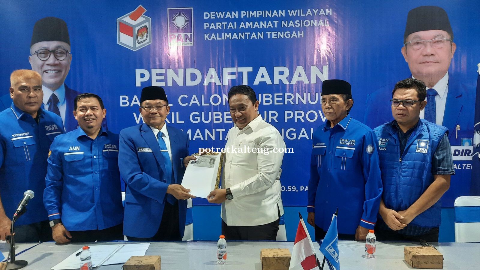 Edy Pratowo Serahkan Berkas Pendaftaran Bakal Calon Gubernur Ke DPW PAN Kalimantan Tengah
