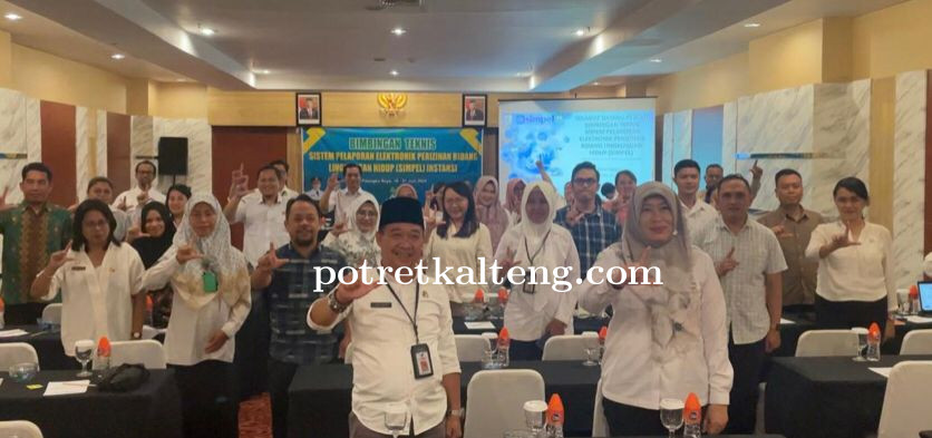 DLH Kalteng Gelar Bimtek Sistem Pelaporan Elektronik Perizinan Bidang Lingkungan Hidup Instansi