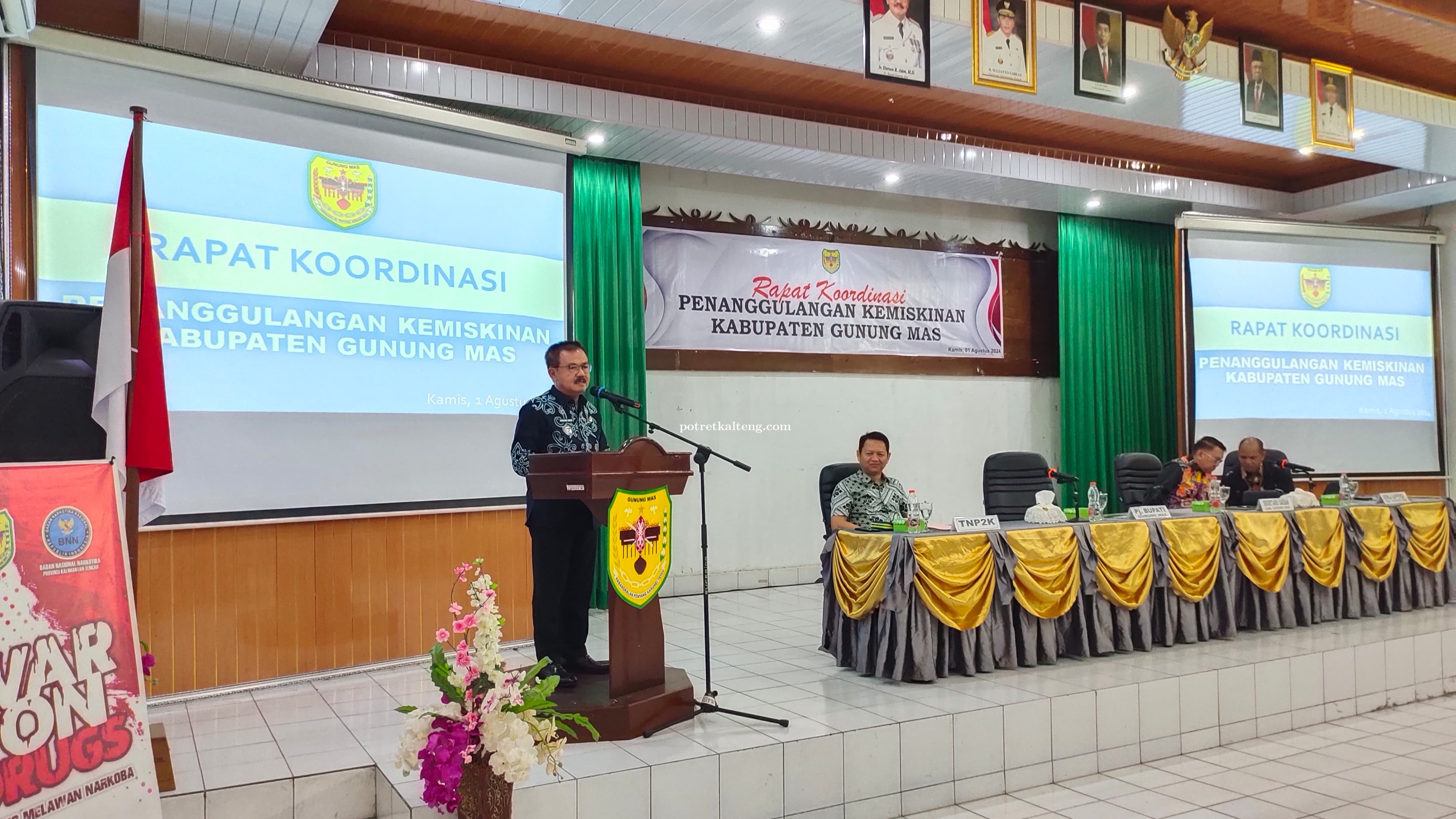 Pemkab Gunung Mas Gelar Rapat Koordinasi Penanggulangan Kemiskinan 2024