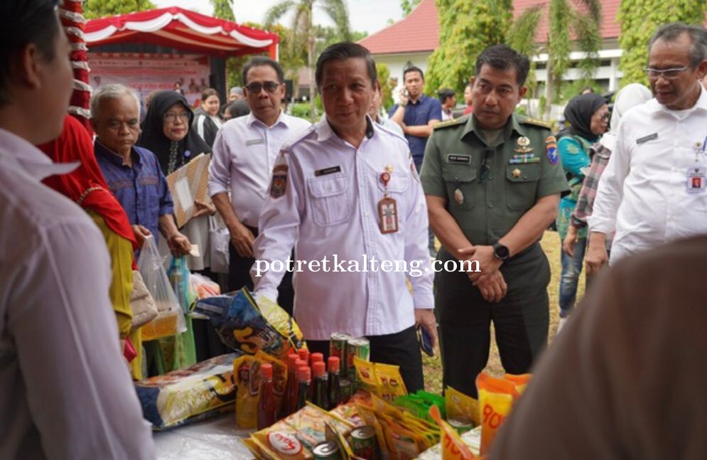 Sahli KSDM Pemprov Kalteng, Suhaemi Buka Gerakan Pangan Murah di Kota Palangka Raya