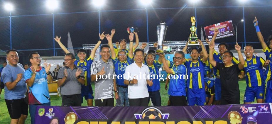 Pj Bupati Barut Tutup Turnamen Mini Soccer Pj Bupati Cup 2024