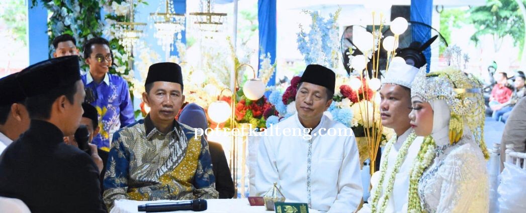 Koyem Hadiri Pernikahan Putra Penjabat Bupati Barito Utara 