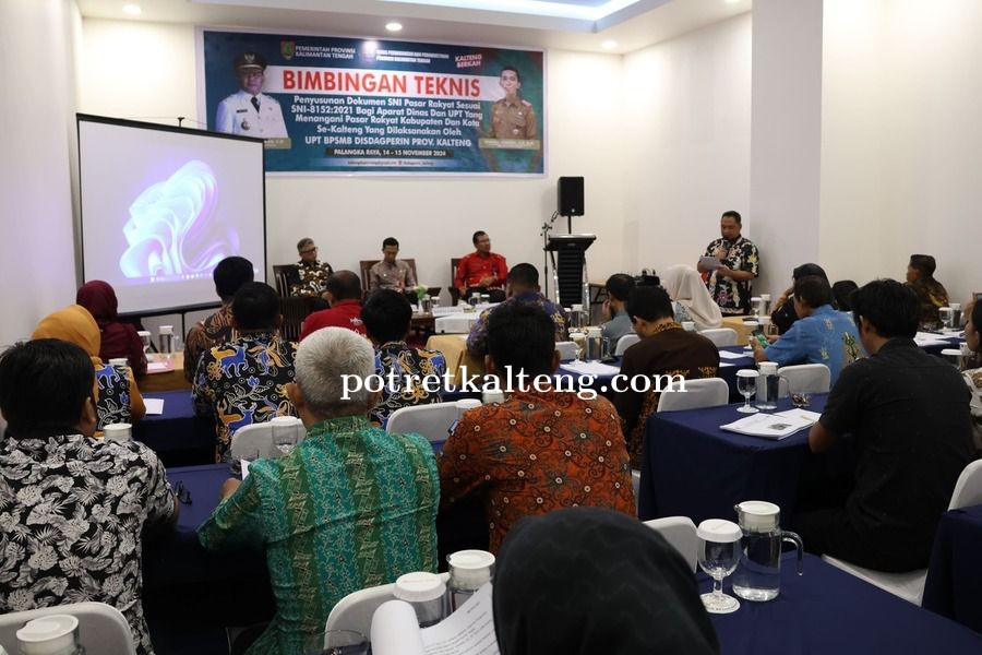 UPT. BPSMB Dinas Dagperin Prov. Kalteng Selenggarakan Bimbingan Teknis Penyusunan Dokumen SNI Pasar 