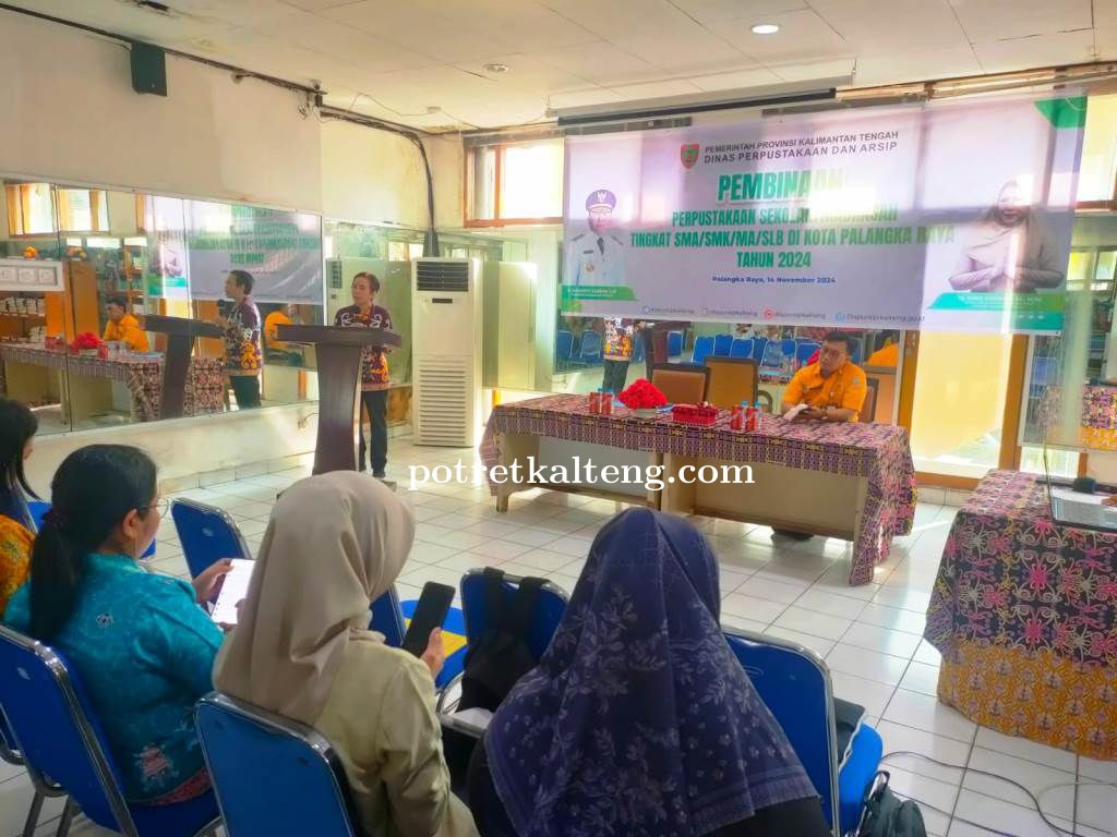 Dispursip Kalteng Gelar Pembinaan Perpustakaan Sekolah di Kota Palangka Raya