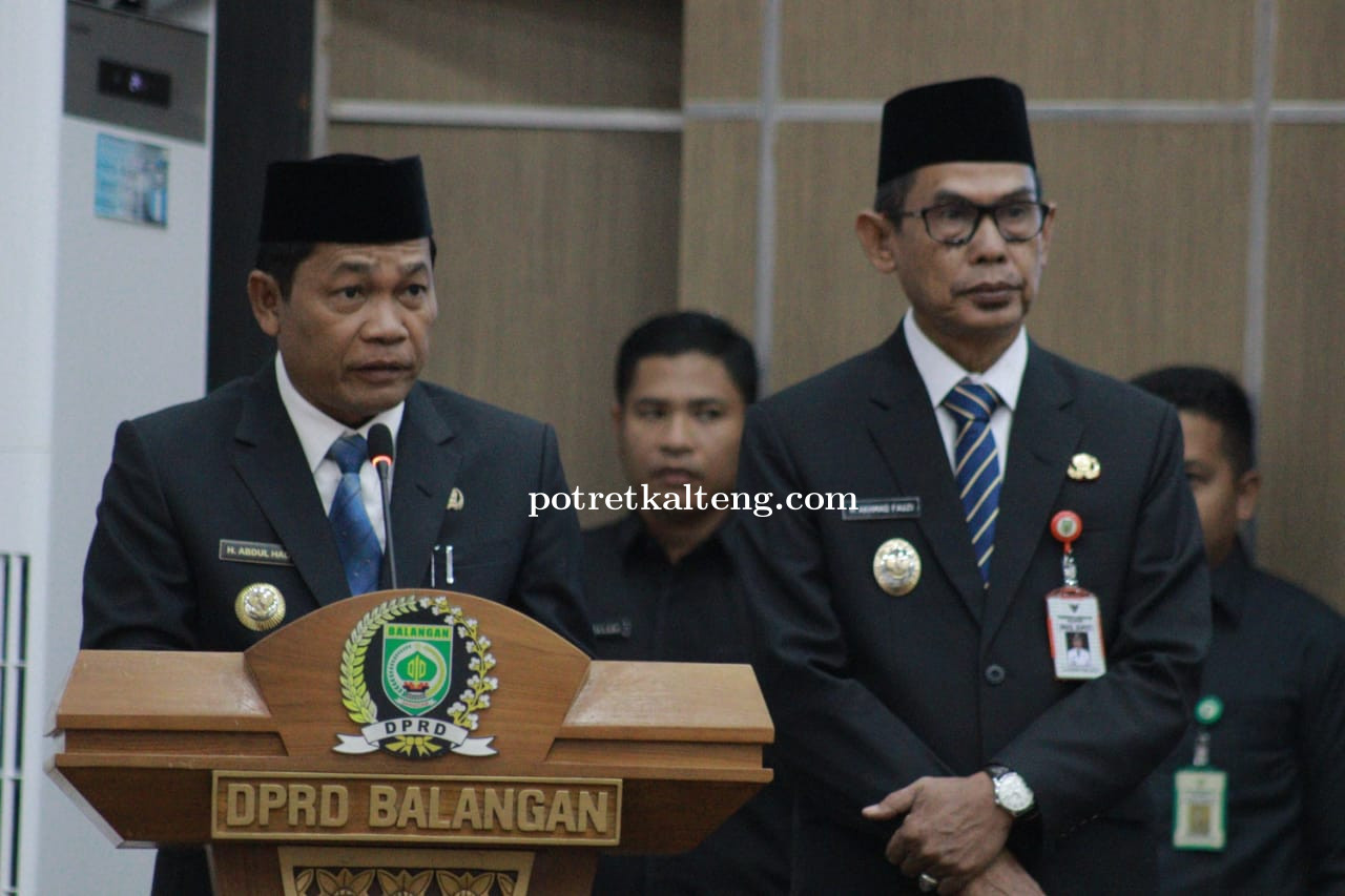 Bupati Abdul Hadi Sampaikan Visi Pembangunan di Rapat Paripurna DPRD Balangan