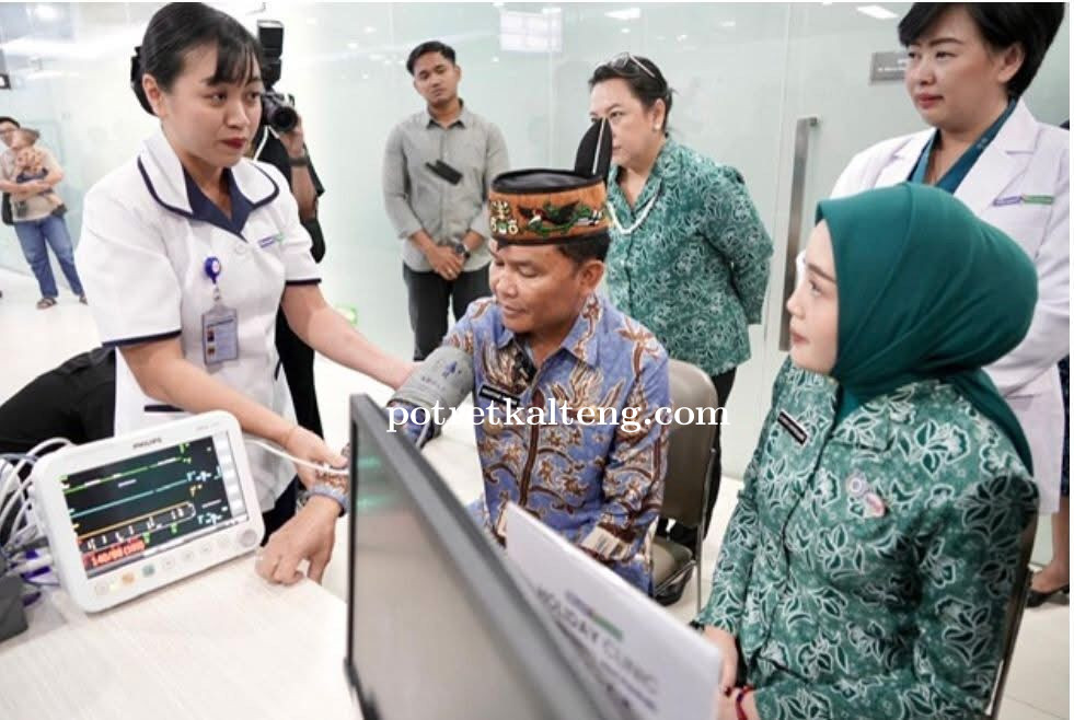 Gubernur dan Ketua TP-PKK Kalteng Tinjau Pemeriksaan Gratis Deteksi Dini Kanker Payudara di RS Siloa