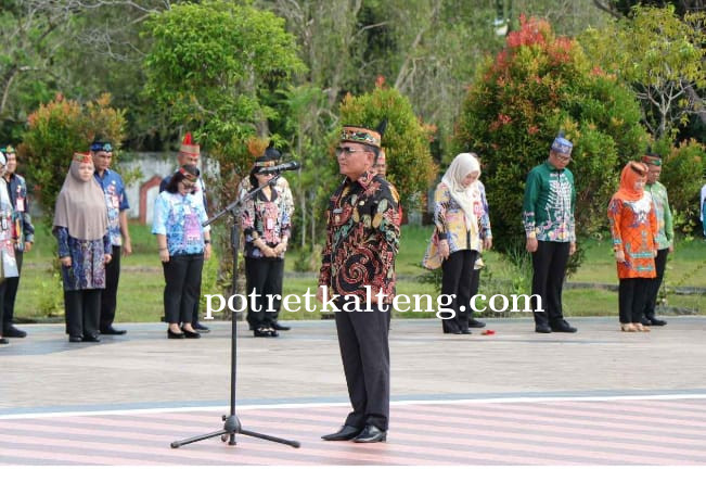 Kepala BKD Hadiri Upacara Ziarah dan Tabur Bunga Peringati Hari Jadi ke-68 Provinsi Kalteng