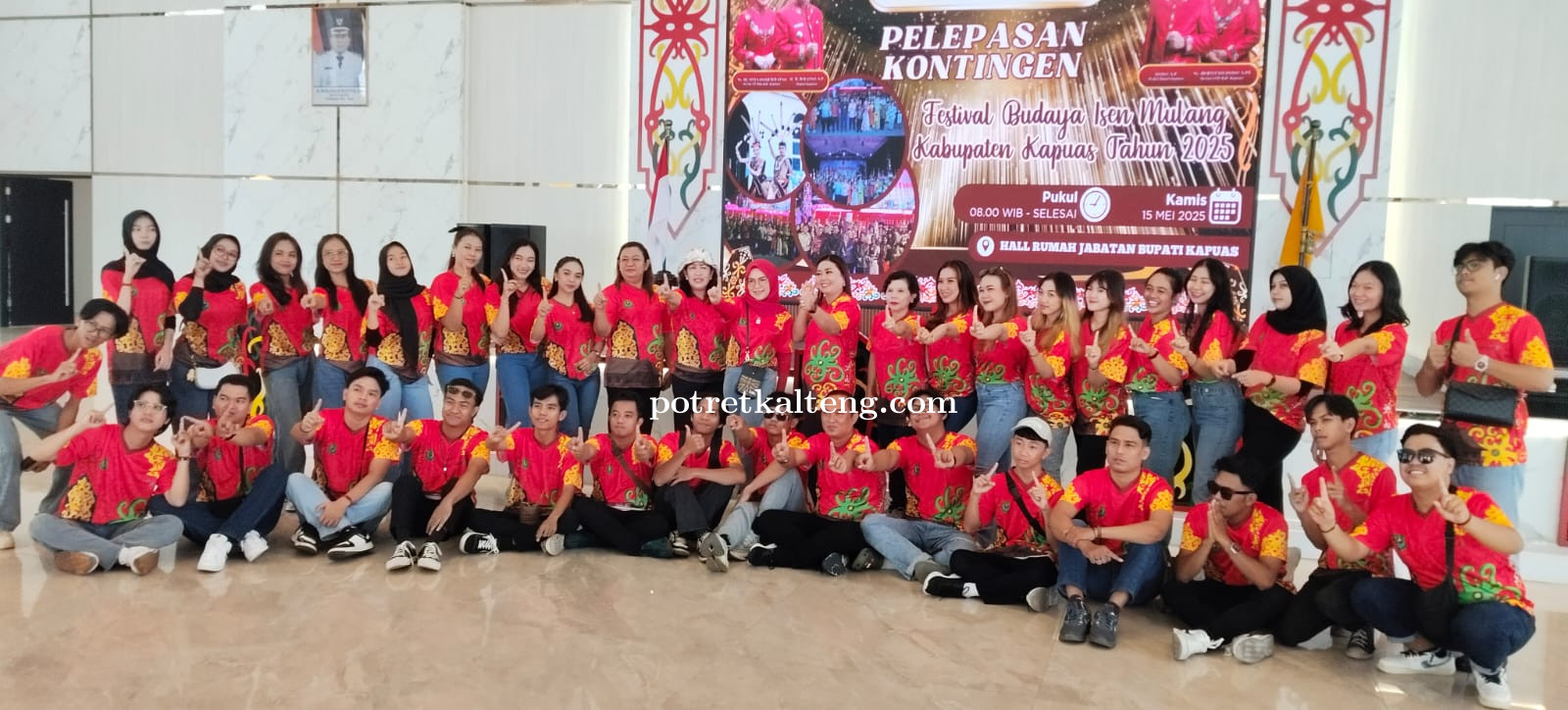 200 Peserta Festival Isen Mulang Tingkat Provinsi Kalteng Tahun 2025 Resmi Diberangkatkan ke Palangk