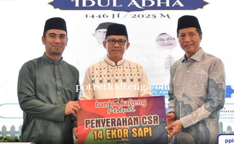 Pemkab Barut Terima CSR PT Bank Kalteng Pada Open House Idul Adha 1446 H