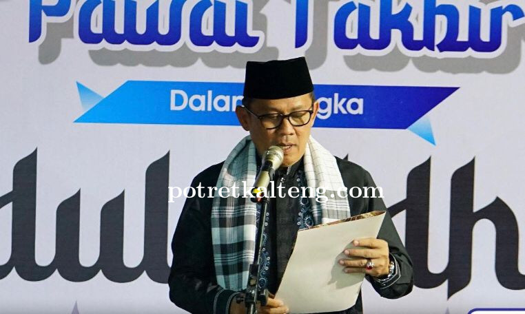 Pj.Bupati Barut, Indra Gunawan Lepas Peserta Pawai Takbir,Sambut Idul Adha 1446 Hijriah.